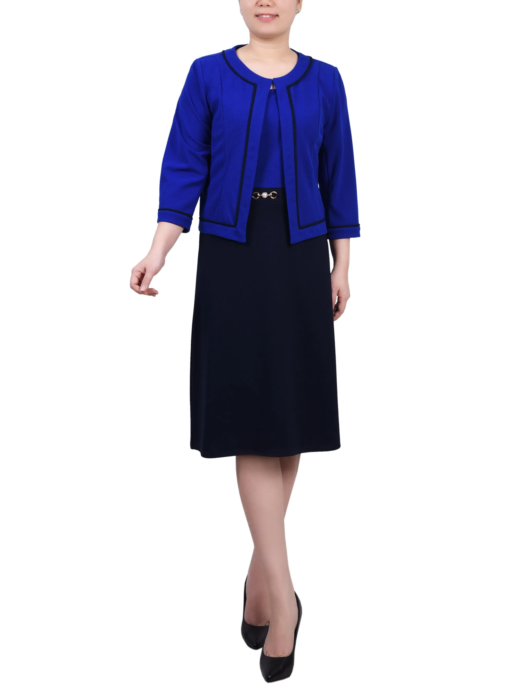 3/4 Sleeve 2 Piece Dress Set
