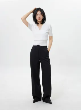 Basic Wide Tailored Pants OY304