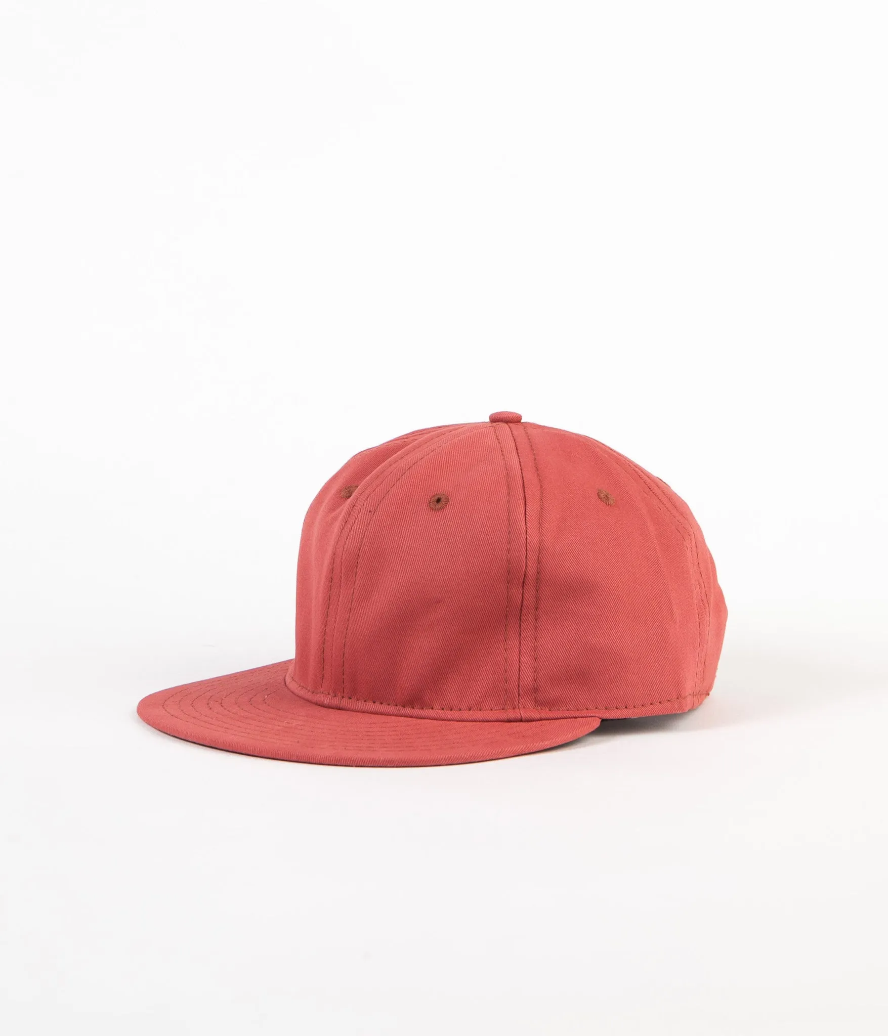 Ebbets Field Flannels Brushed Chino Twill 6 Panel Cap - Nautical Red