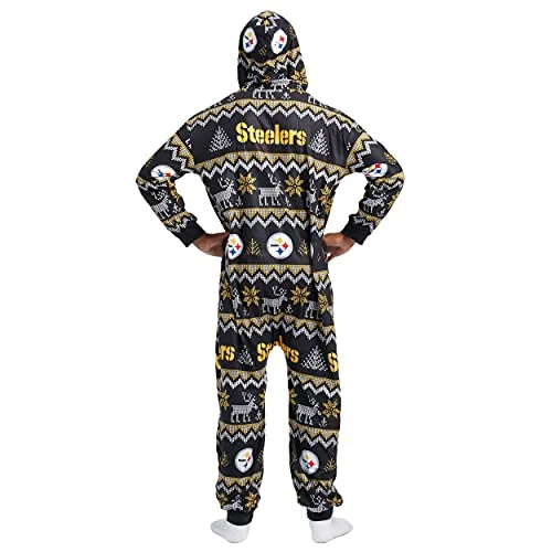 foco NFL Ugly Pattern One Piece Pajamas - L