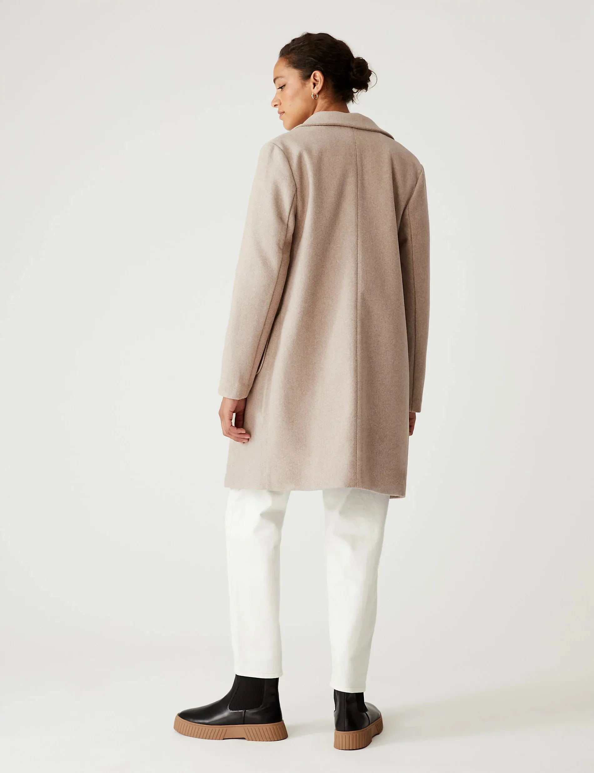 M&S Ladies Mid Long Coat T59/1185C