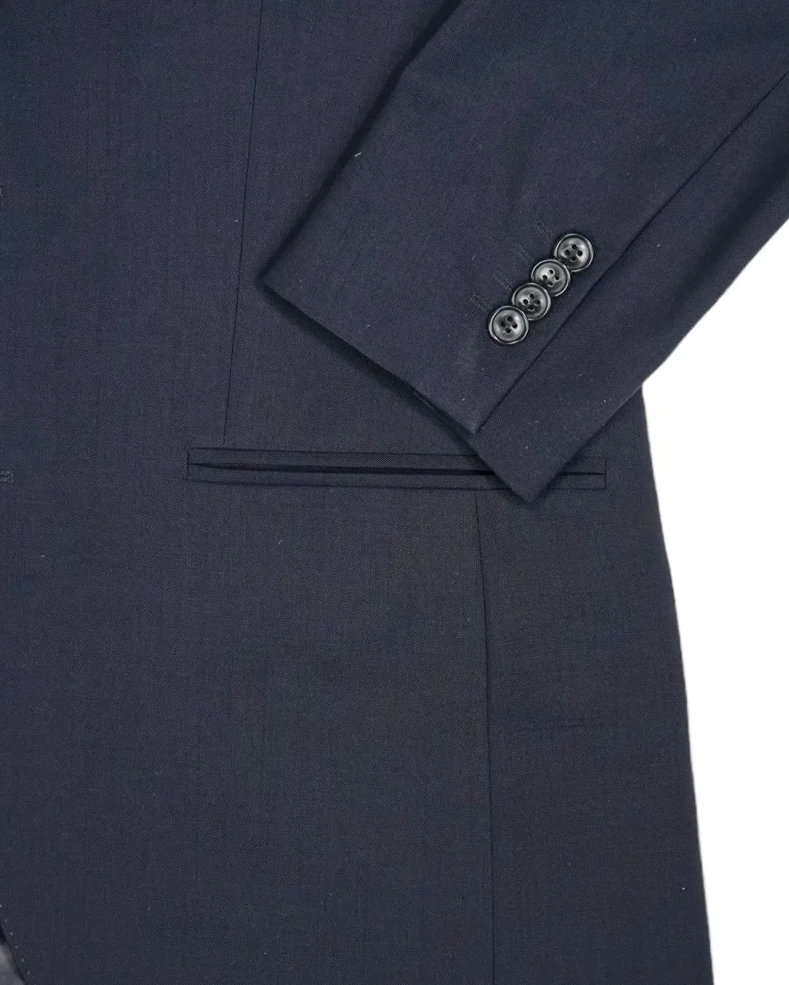 Oscar Jacobson - Navy Wool Suit Double Trousers 44