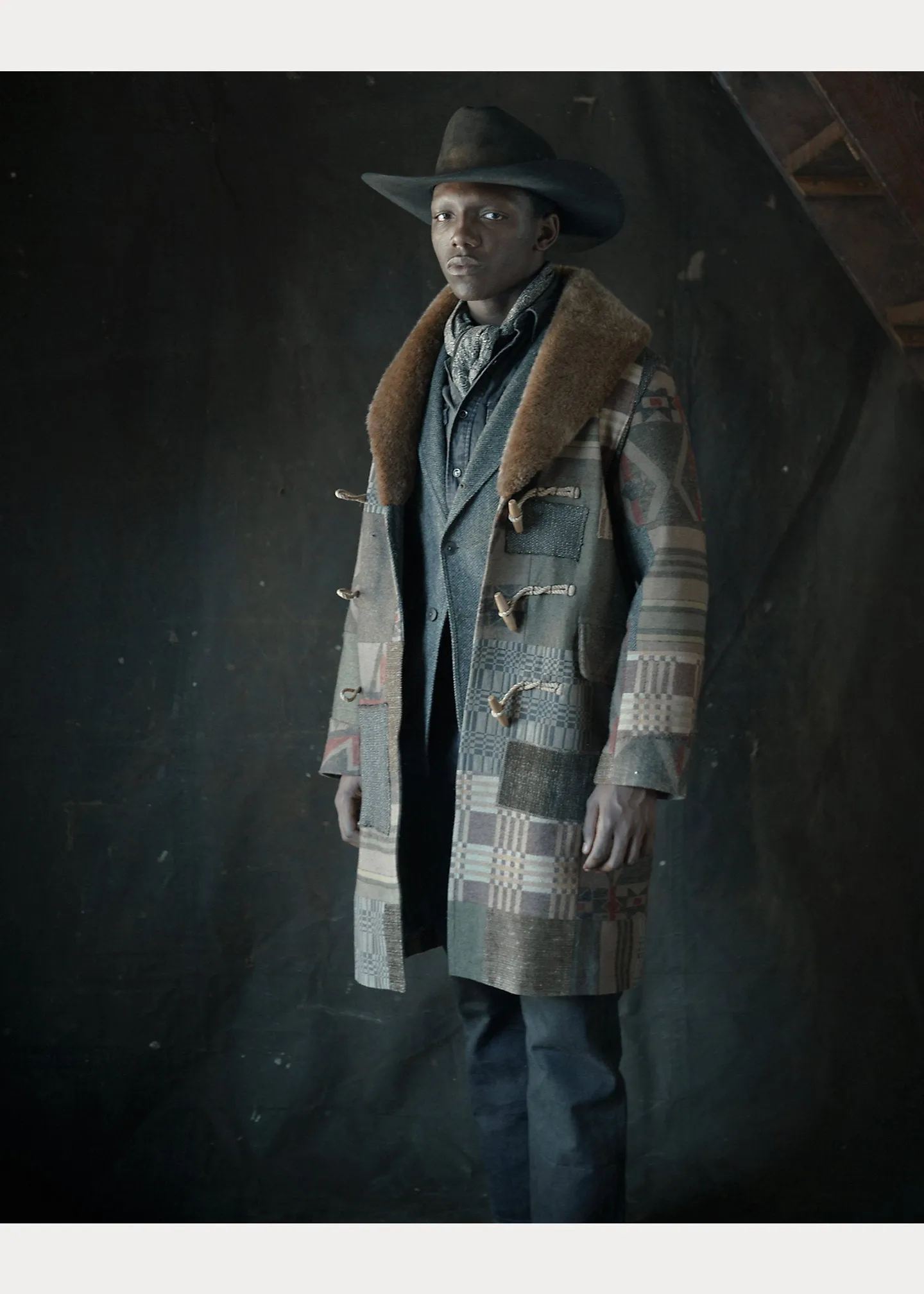 RRL Limited-Edition Shearling-Trim Coat