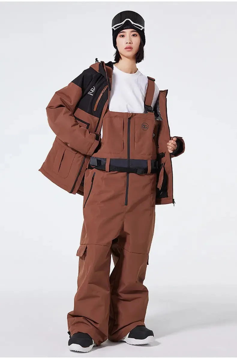 Winter Anorak Snow Suit Sets Baggy Style Skiwear